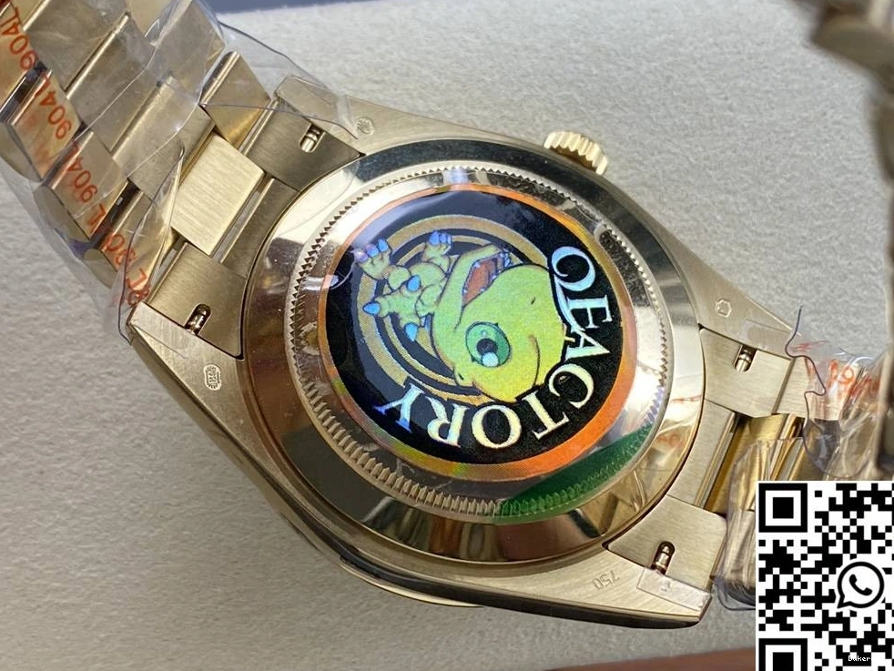 Day Green v5 Rolex Tungsten QF M228238-0061 Factory Steel Date Dial 0410